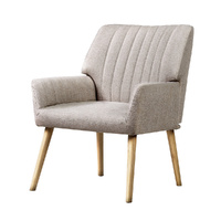 Artiss Sebastini Beige Fabric Armchair