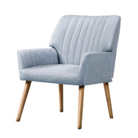 Artiss Sebastini Blue Grey Fabric Armchair