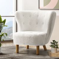 Artiss Accent Armchair Lounge Chair - White