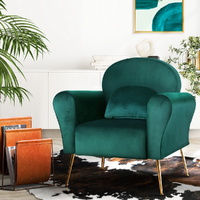 Artiss Caroline Velvet Armchair - Green