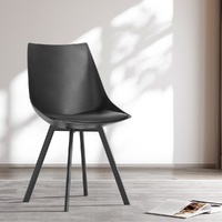 Artiss Dining Chairs Set of 2 PU Leather Black