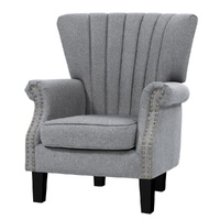 Artiss Andrew Wingback Armchair Grey