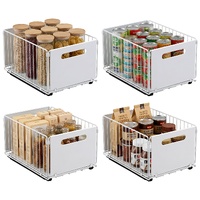 Artiss 4 Pack Pull out Drawers for Cabinets Foldable Slide Out Drawers