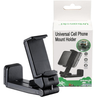 Urbanoki 360° Airplane Phone Holder Mount Travel Desk Stand Black
