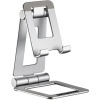 Urbanoki Dual Folding Phone Tablet Stand Travel Desk Cradle Silver