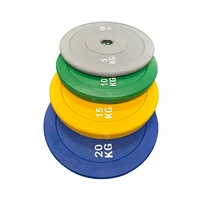 Coloured Olympic Bumper Plates - 100kg kit