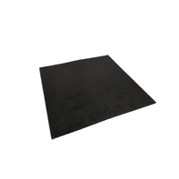 Rubber Gym Mats - Plain Black (15mmx1mx1m)