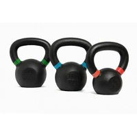 Cast Iron Vinyl Kettlebells (Colour-Marked) 14 Kg