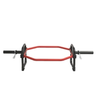 Olympic Shrug Deadlift Bar - Red/Black