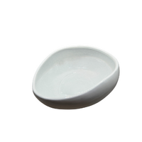Florabelle Living White Glazed Terracotta Half Oval Bowl