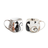 PNC Cat Couple 400ml Fine Bone China Mug Set of 2