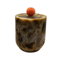 Florabelle Living Toffee Resin & Stainless Steel Ice Bucket