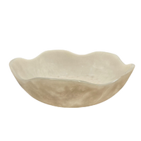 Florabelle Living Allegra Large White Resin Decorative Bowl
