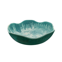 Florabelle Living Ocean Swirl Blue Resin Bowl 15.5cm