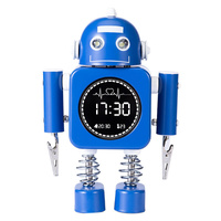 Laser Kids Robot Alarm Clock Blue