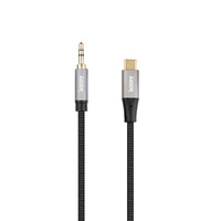 Laser USB-C to 3.5mm AUX Audio Cable 2m Black