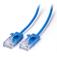 Laser Ultra Slim Cat6 Network Cable Blue 1m