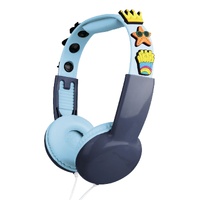 Laser Kids Wired Headphones with Charms Blue