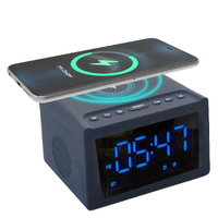 Laser Alarm Clock Wireless Charging & Bluetooth