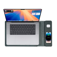 Laser Wireless Charging Laptop Sleeve 16 Inch Black