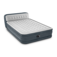 Intex Queen Deluxe Headboard Airbed Mattress 64448