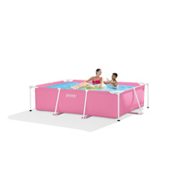 Intex Pink Rectangular Frame Swimming Pool 28266