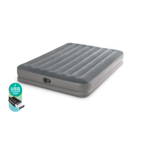 Intex Queen Dura-Beam Downy Air Mattress w/ Pump 64765