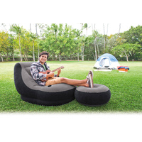 Intex Ultra Lounge Inflatable Chair with Ottoman 68564