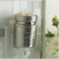 Brushed Chrome Plug-In Wax Warmer