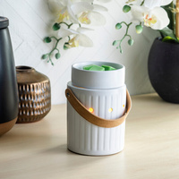 Leather Handle Candle Warmer | Decorative Home Lighting