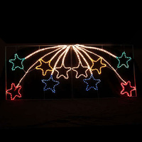 Samland LED Animated 10 Stars Motif Rope Light 2.2m Christmas