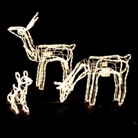 Samland Moving Head Reindeer Family Rope Light Christmas Decoration