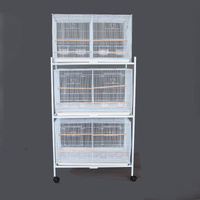 Samland Set of 3 Breeding Bird Cage with Stand & Divider
