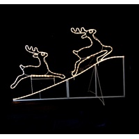 Samland Animated Running Reindeer Christmas Rope Light
