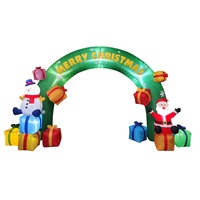 Samland 5x3m Inflatable Christmas Arch LED Light Santa