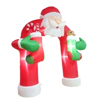 Samland 285cm Inflatable Santa Christmas Archway LED Light