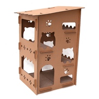 Samland Cat Scratching Cardboard 4 Level House