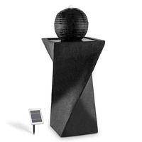 Samland Solar Panel Water Pump Fountain with LED Twisted Design