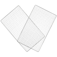 Samland 22x12cm BBQ Grill Mesh Rectangle Net Mat for Camping