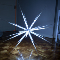 Samland 160 LED Ice Star Ball Christmas Light 122cm White