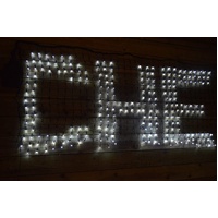 Samland 448 LED Programmable Scrolling Text Net Light 2m White