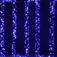 Samland 1200 LED Cluster Fairy Light Blue White Christmas Decoration