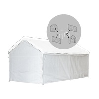 Samland Carport Wall Accessory 10x20FT Shelter Canopy White