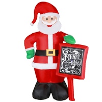 Samland 300cm Tall Inflatable Santa with LED Light Christmas Decoration