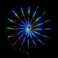 Samland LED Spiral Circle Fairy Light Multi Colour Christmas 150cm