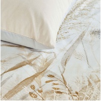 Bedding House Florine Cotton Percale Sand King Quilt Cover Set