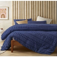Accessorize Sans Sovci Cotton Bijou Blue Queen Quilt Cover Set