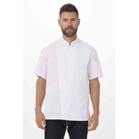 Chef Works Springfield White Zipper Chef Jacket Large