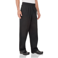 Essential Men's Black XL Baggy Chef Pants by Chef Works