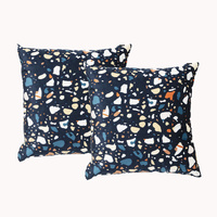 Renee Taylor Terrazzo Twin Pack Poly Velvet Cushion